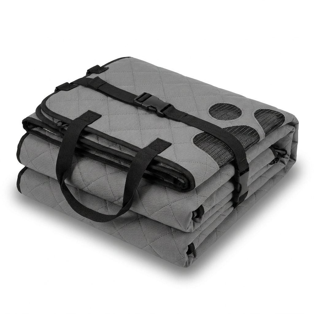 Funda hamaca RumboCover doblada vista de ángulo