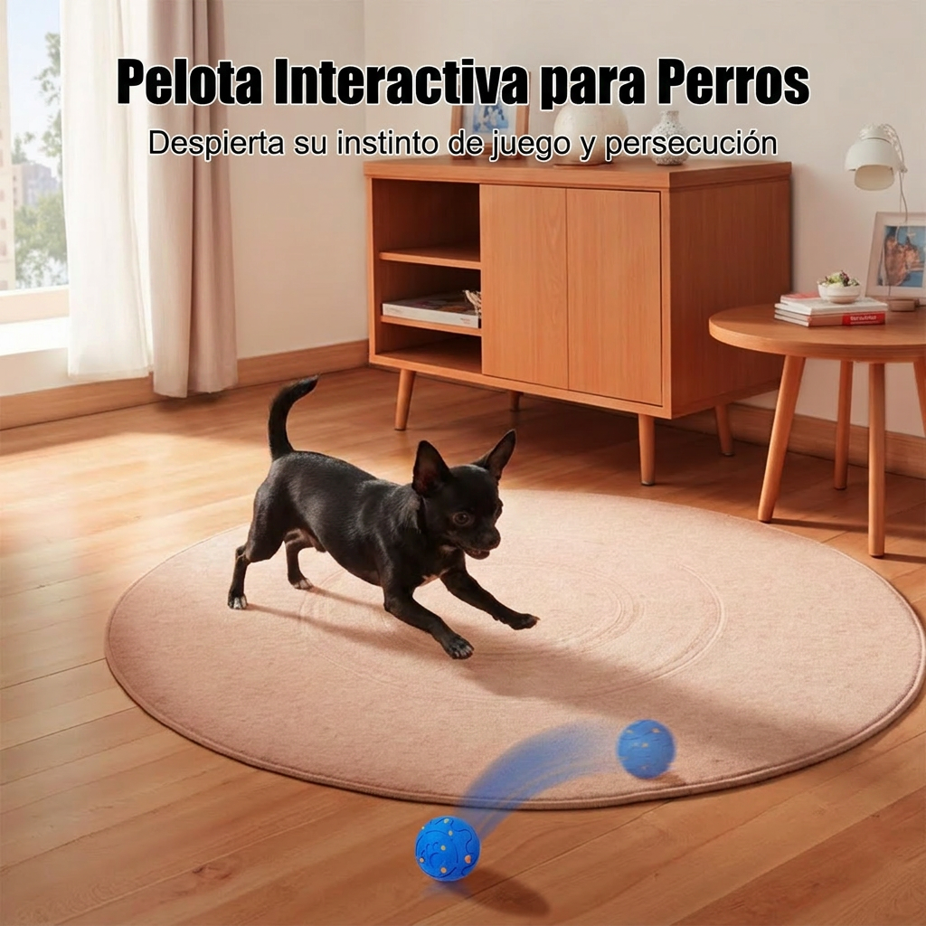 Pelota interactiva para perros — despierta su instinto de juego